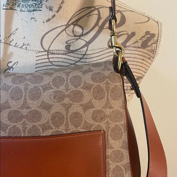 Coach Brown and Tan Crossbody Bag - Picture 3 of 15